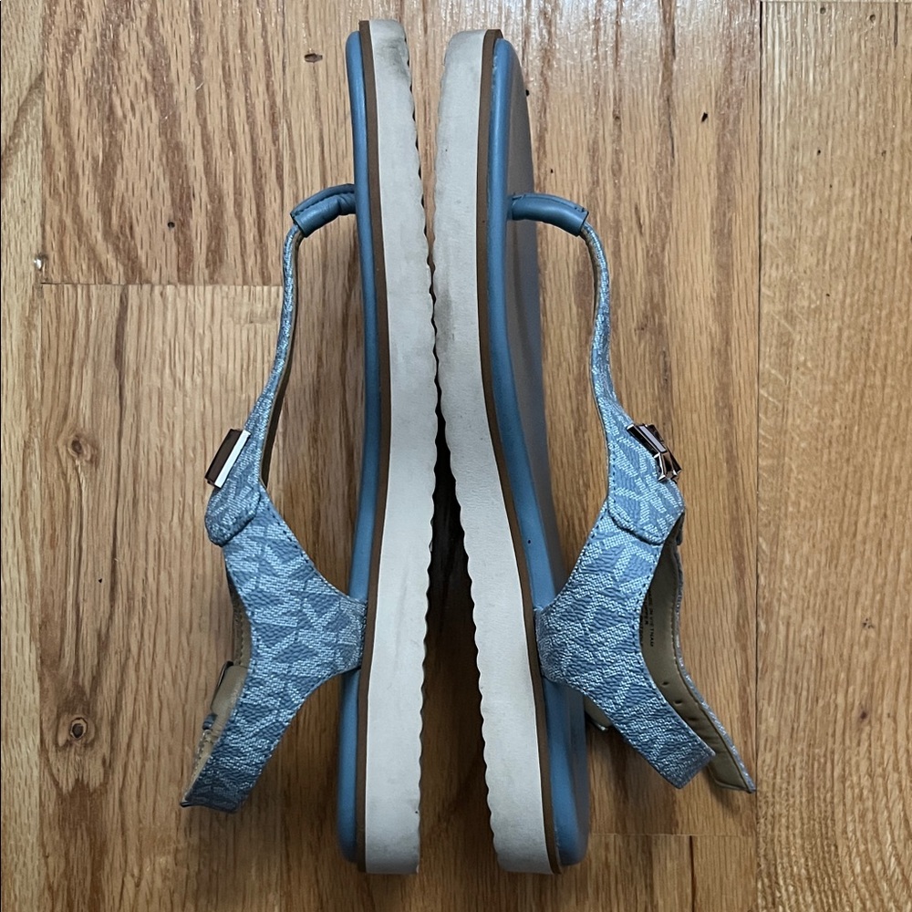 Michael Kors Denim Blue Thong Sandals - Picture 2 of 6